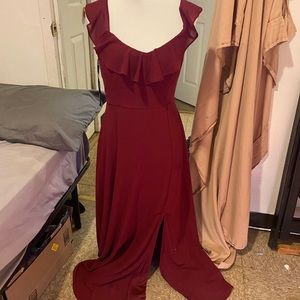 dress worn for a wedding very comfortable